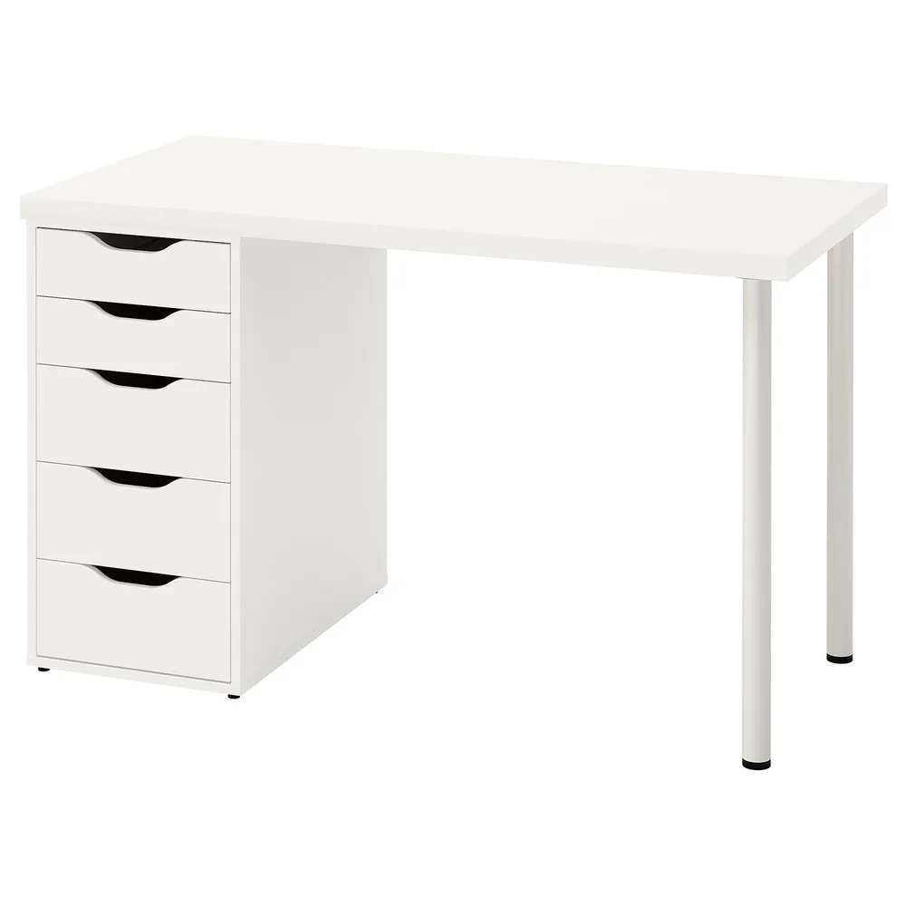 IKEA LAGKAPTEN desk with ALEX drawer unit