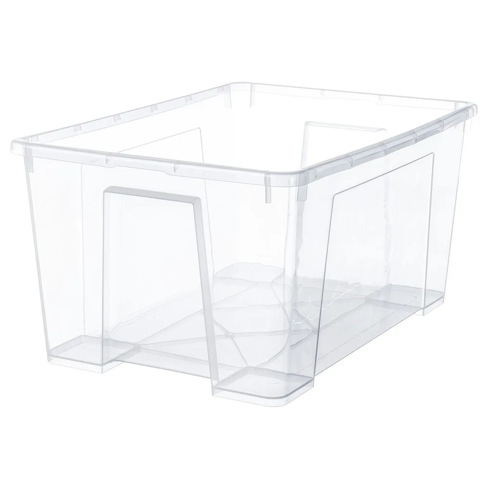 IKEA SAMLA transparent storage box